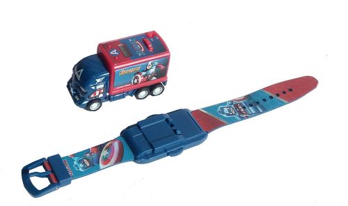 PULL BACK TRUCK KIDS PROJECTOR WATCH-CAPTAIN AMERICA