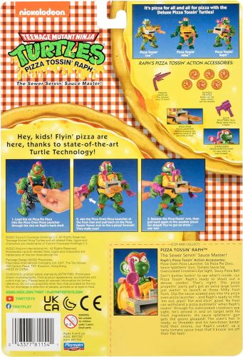 PLAYMATES TMNT CLASSIC PIZZA TOSSING FIGURE - RAPHAEL