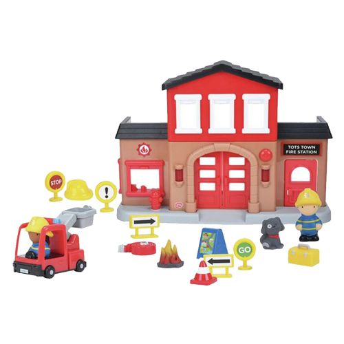 PLAY GO FIRST FIRE STATION BATTERY OPERATED