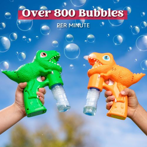 MAJESTIC BUBBLES BUBBLE DINO SHOOTER BATTERY OPERATED