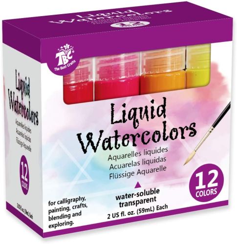 12 PCS LIQUID WATERCOLORS