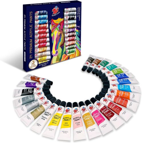 24 PCS PREMIUM ACRYLIC PAINTS