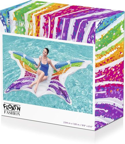 Bestway - Rainbow Butterfly Pool Float (2.94M X 1.93M) 