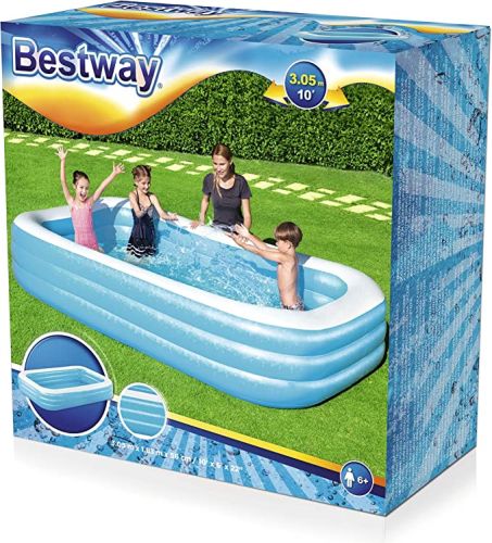Bestway - Blue Rectangular Pool (3.05M X 1.83M X 56Cm) 
