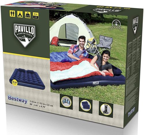 Bestway - Pavillo  2 Seater Inflatable Camping Mattress (203 X 152 X 22 Cm)