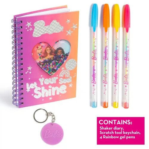 BARBIE - SHAKER DIARY SET