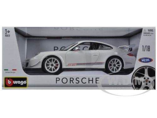 Burago 1:18(Colla)-Porsche Gt3 Rs-4.0 Wht