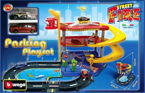 1:43 Collezione Parking Playset Incl. 2 Cars