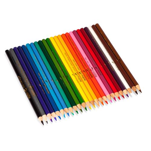 Crazart 24 X Coloured Pencils Peggable Box