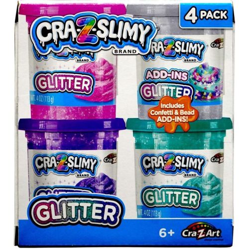 CRAZSLIMY Glitter! 4 Pack