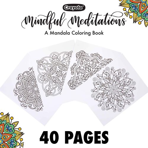 40-Page Coloring Book Mindful Meditations