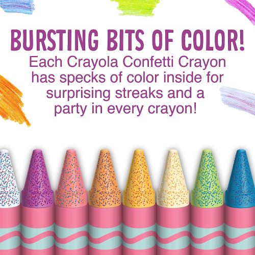 24 Ct. Confetti Crayons