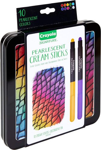 Crayola Pearlescent Crem Stick & Case Oil Pastel