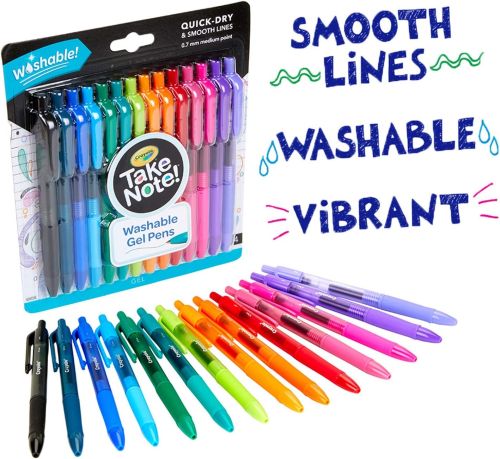 Crayola 14 Ct Take Note! Washable Gel Pens