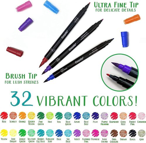 16Ct. Brush & Detail Dual-Ended Markers