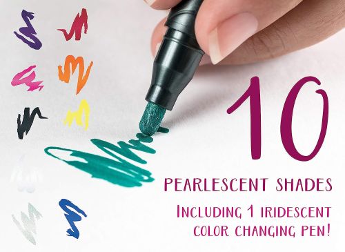 10Ct Pearlescent Paint Markers