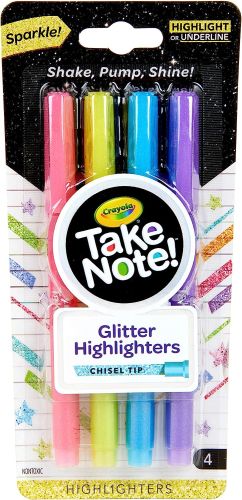 4Ct. Glitter Highlighters