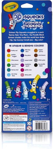 Crayola 16 Ct Washable Pip-Squeaks Markers