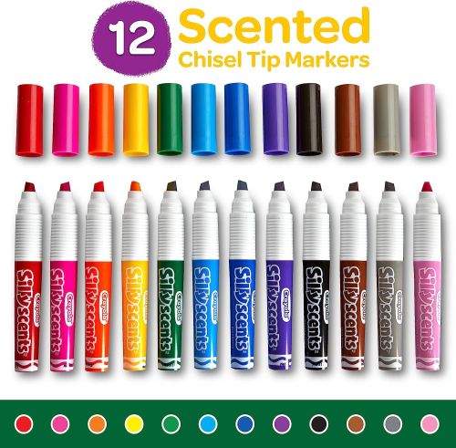 Crayola 12 Ct. Silly Scents Wedge Tip Scented Washable Marke