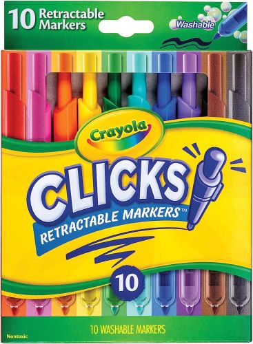 10Ct Clicks Retractable Markers