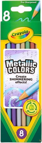 Crayola 8 Metallic Colored Pencils