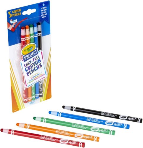 Crayola Project 5 Ct. Easy Peel Crayon Pencils
