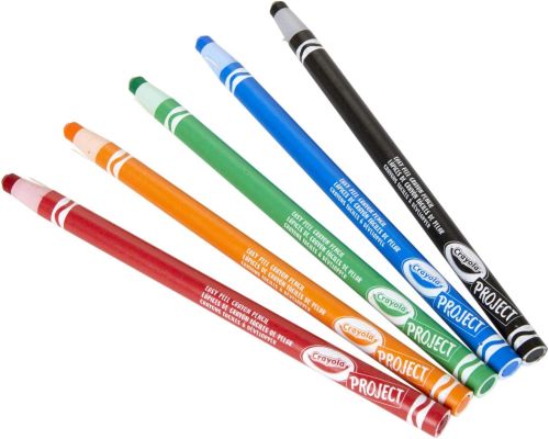 Crayola Project 5 Ct. Easy Peel Crayon Pencils