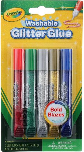 Crayola 5 Ct. Washable Glitter Glue  Blazes