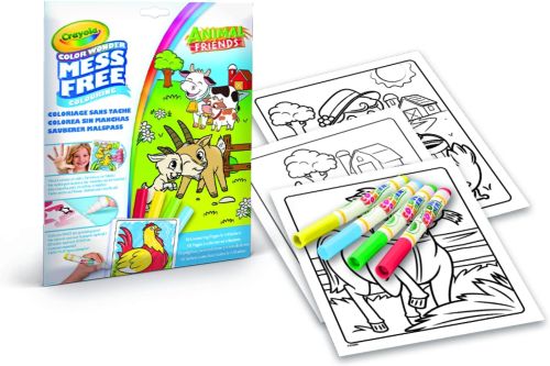 Crayola Color Wonder Set Animal Friends, Foldelope, 4 Marker