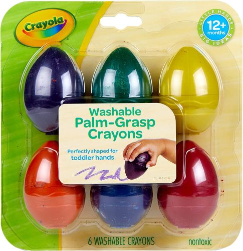 6 Ct. Washable Palm-Grasp Crayons