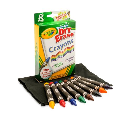 Crayola Multi Washable Dry Erase 8 Crayons
