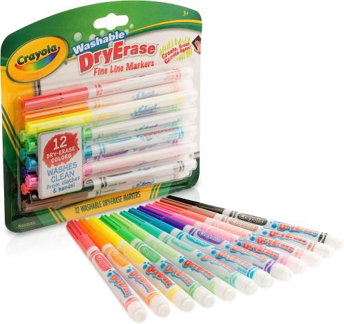 12 Ct. Washable Dry-Erase Markers Fine Line