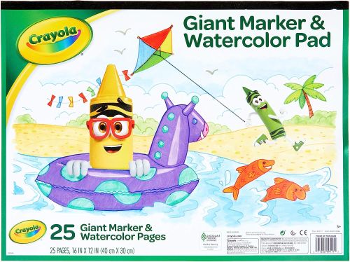 Crayola Giant Marker Or Watercolor Pad