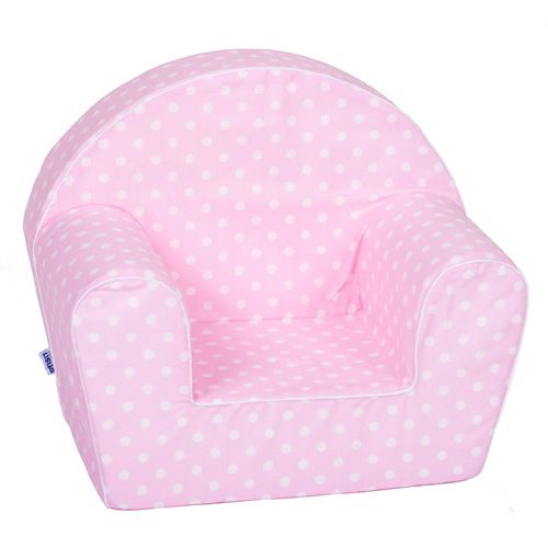 Delsit Arm Chair - Pink W.White Dots