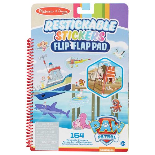 MELISSA & DOUG - PAW PATROL REUSABLE STICKER PAD, ADVENTURE BAY