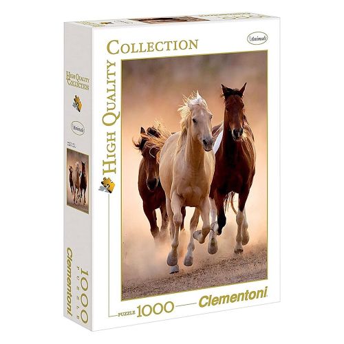 CLEMENTONI - RUNNING HORSES PUZZLE, 1000 PIECES