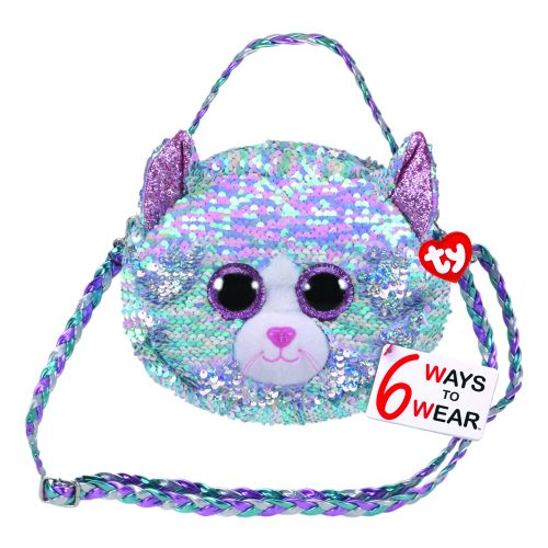 TY - FASHION SEQUIN CAT BLUE PURSE