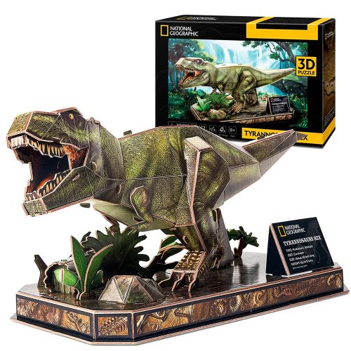 CUBICFUN - NATIONAL GEOGRAPHIC 3D PUZZLE DINO TYRANNOSAURUS REX, 52 PIECES