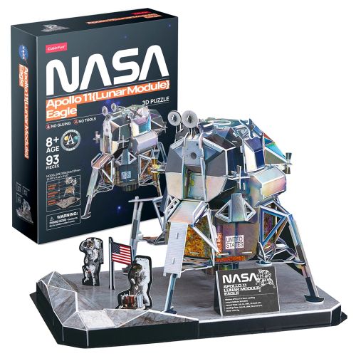 CUBICFUN - 3D PUZZLE NASA APOLLO 11 LUNA MODULE EAGLE, 93 PIECES