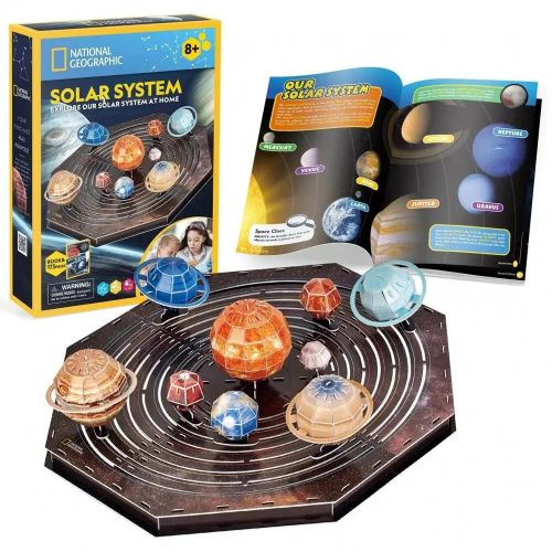 CUBICFUN - NATIONAL GEOGRAPHIC 3D PUZZLE SOLAR SYSTEM, 173 PIECES