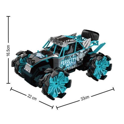 2.4G Four-Drive, High-Speed Explosive Wheel Off-Road Vehicle Blue
