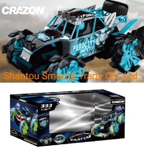 2.4G Four-Drive, High-Speed Explosive Wheel Off-Road Vehicle Blue