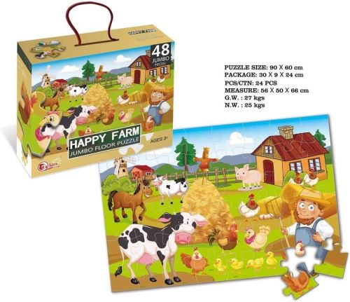 90 X 60 Cm Happy Farm Puzzle