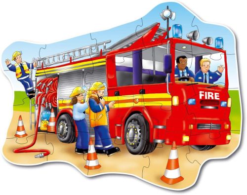 20 Pcs Big Fire Engine Puzzle
