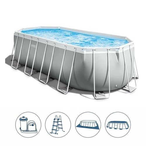 INTEX PRISM FRAME OVAL POOL 503X274X122CM