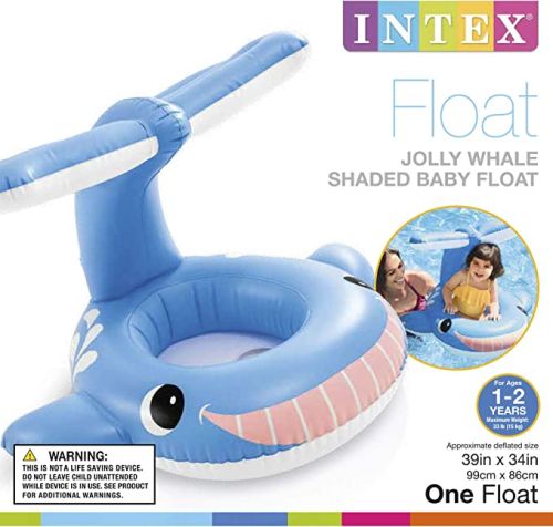 Intex Inflatable Jolly Whale Shaded Baby Float