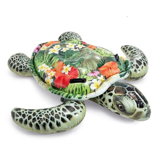 INTEX INFLATABLE REALISTIC SEA TURTLE RIDE-ON 1.91M X 1.7M