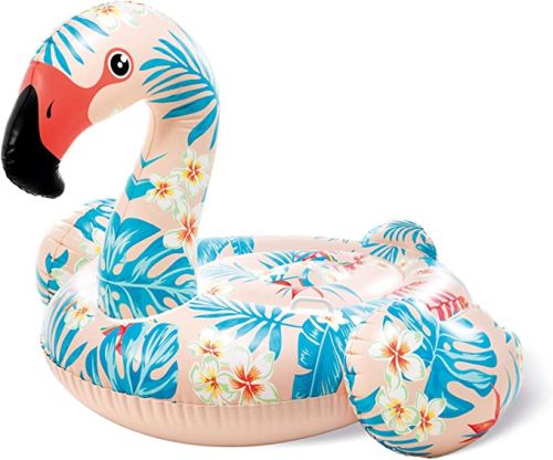 INTEX INFLATABLE TROPICAL FLAMINGO RIDE-ON 1.47M X 1.4M X 94CM