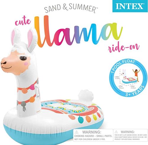 Intex Inflatable Cute Llama Ride-On S 1.35Mx94Cmx1.12M