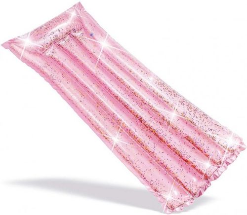 INTEX INFLATABLE PINK GLITTER MAT 1.7M X 53CM X 15CM